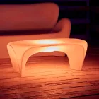 RGB Leuchtender Couchtisch für Outdoor- oder Indoor-Design aus Kunststoff - Lily von Myyour Viadurini