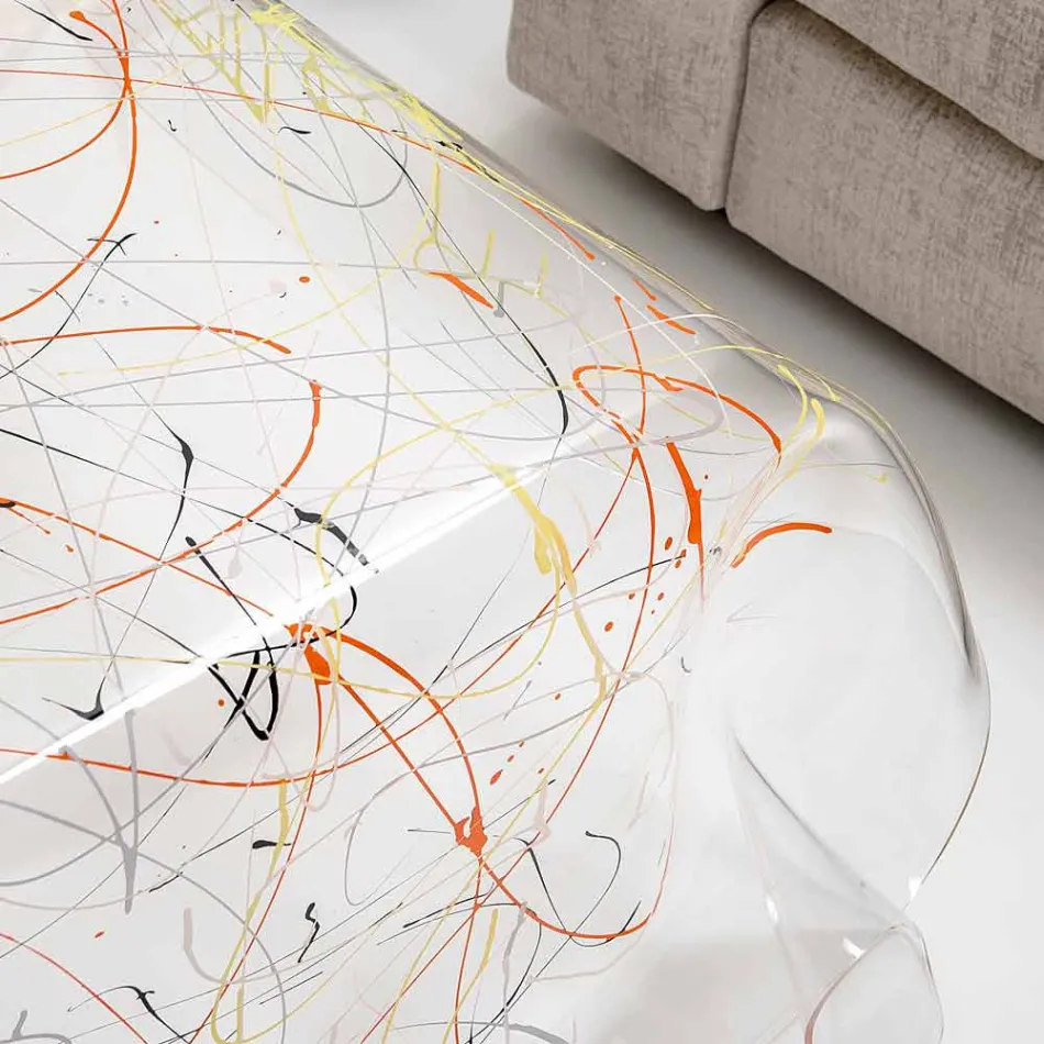 Moderner Plexiglas-Couchtisch hergestellt in Italien, Asien Viadurini