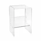 Moderner Plexiglas Couchtisch B50 x H76 x B40 cm Aza, hergestellt in Italien Viadurini