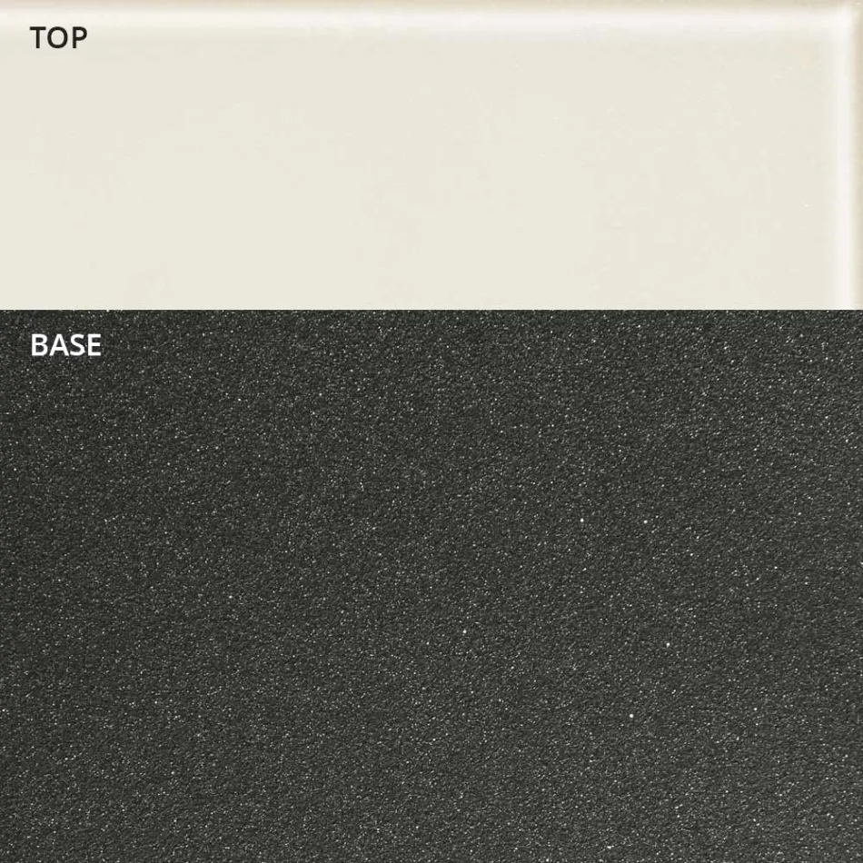 Boat Design Ovaler Couchtisch aus Metall und geätztem Glas - Einschiffung Viadurini