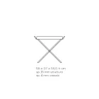 Klapptisch mit transparentem Acrylglastablett - Makete Viadurini