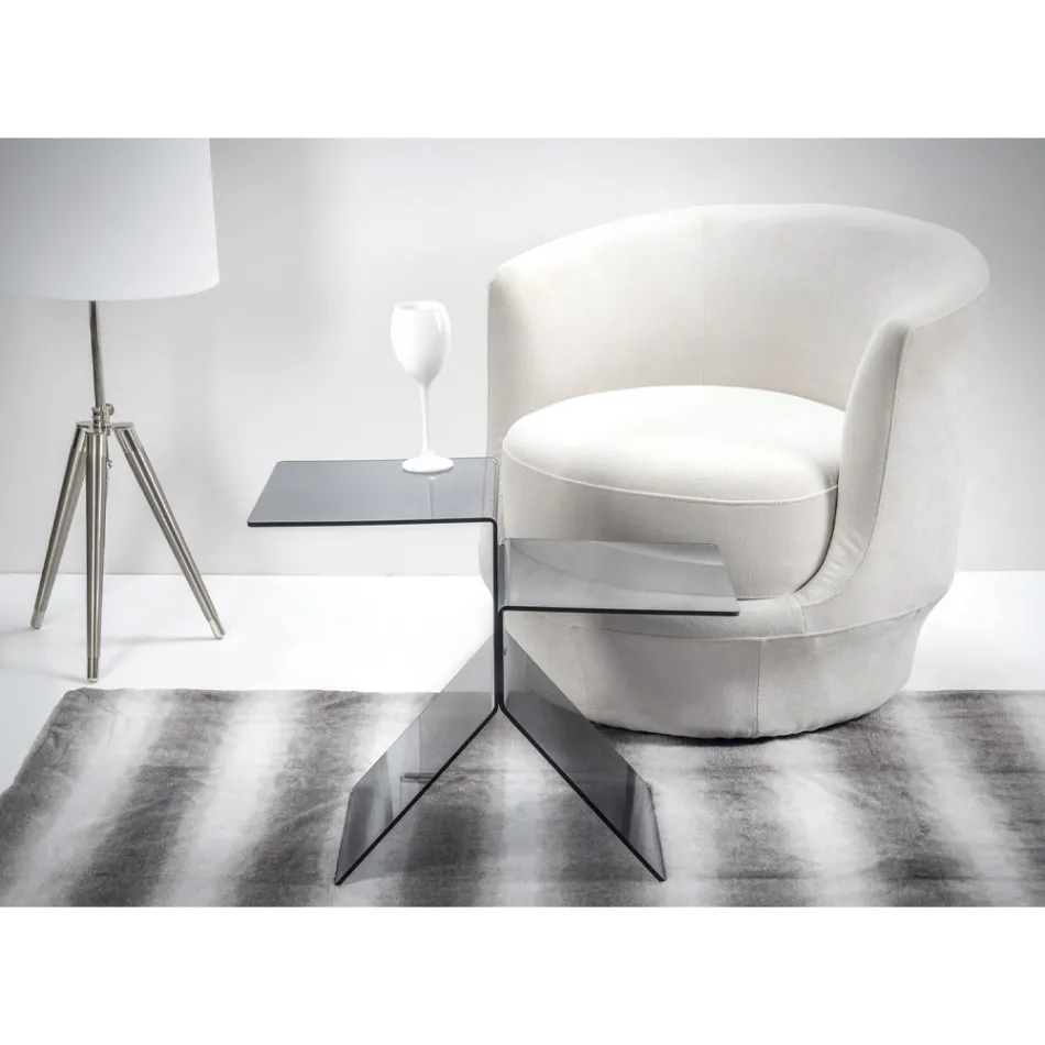 Couchtisch aus durchsichtigem farbigem Plexiglas für Wohnzimmer Made in Italy - Kamon Viadurini