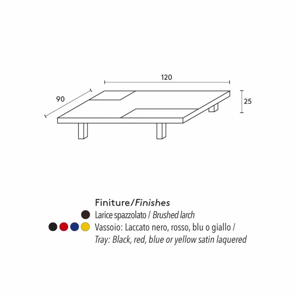 Moderner rechteckiger Tisch mit eingebauter in herausnehmbaren Fächern Iris Viadurini