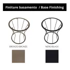 Runder Couchtisch mit Stahlgestell und Steinzeugplatte, hergestellt in Italien – Alisea Viadurini