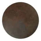 Runder Couchtisch mit Stahlgestell und Steinzeugplatte, hergestellt in Italien – Alisea Viadurini