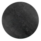 Runder Couchtisch mit Stahlgestell und Steinzeugplatte, hergestellt in Italien – Alisea Viadurini