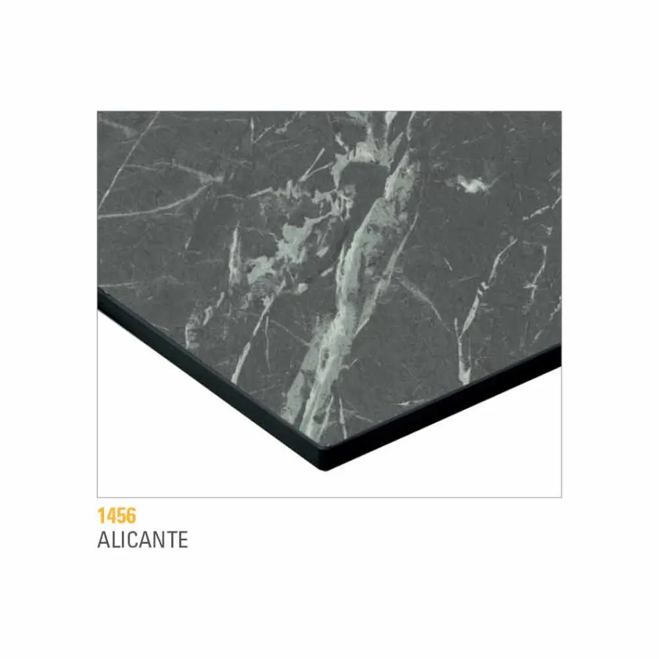 Runder Couchtisch mit HPL-Platte Made in Italy - Mina Viadurini