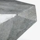 Couchtisch in Form für den Innenbereich aus Fossil Stone in verschiedenen Ausführungen – Kopfhörer Viadurini