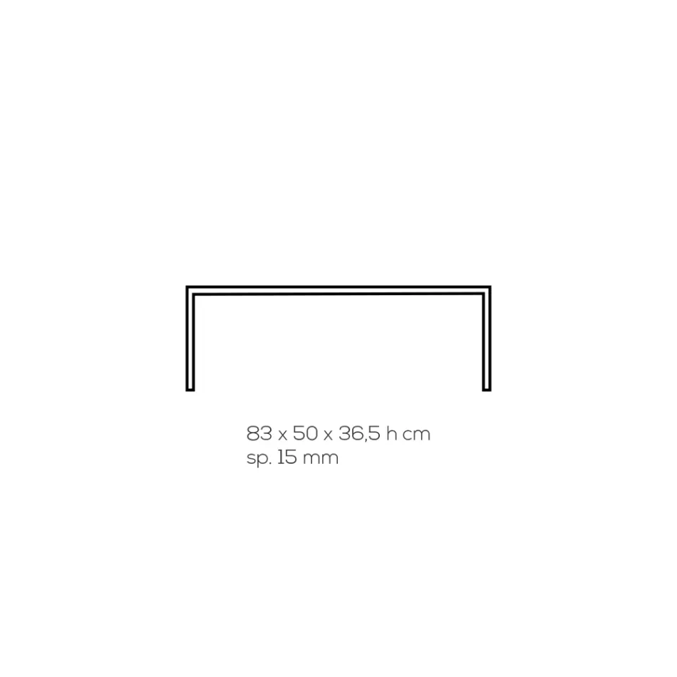 Couchtisch aus transparentem Acrylglas Handgefaltet - Crosto Viadurini