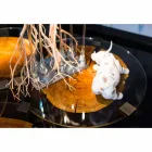 Couchtisch aus Holz und Stahl mit Metallbeinen Made in Italy - Damaskus Viadurini