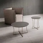 Couchtisch aus lackiertem Metall mit HPL-Platte Made in Italy - Numbo Viadurini