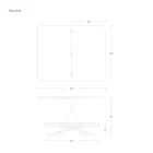 Verwandelbarer Couchtisch aus Metall und Holz Made in Italy - Veneris Viadurini