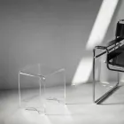 Couchtisch Hocker Kristall Transparent Acryl Minimal Italienisch - Plarco Viadurini