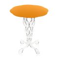 Moderner orange runder Tisch Durchmesser 36 cm Janis, made in Italy