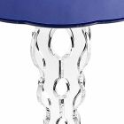 Blauer runder Tisch Durchmesser 36 cm modernes Design Janis, made in Italy Viadurini