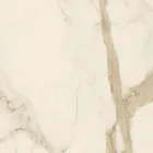 Runder Couchtisch aus schräger Metall- und Keramikplatte - Coriko Viadurini