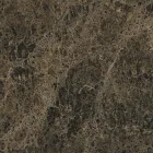 Runder Couchtisch aus schräger Metall- und Keramikplatte - Coriko Viadurini