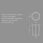 Runder Couchtisch für modernes Wohnzimmer aus farbigem Metall, hergestellt in Italien – Raphael Viadurini