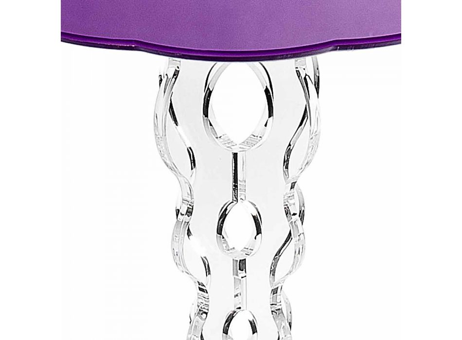 Runder Tisch Lavanda Durchmesser 36cm modernes Design Janis Viadurini