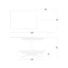 Verwandelbarer Couchtisch mit verstellbarer Höhe bis zu 82 cm, hergestellt in Italien – Rad Viadurini