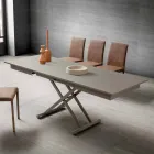 Transformierbarer Wohnzimmer Couchtisch aus Fenix und Metall Made in Italy - Chiano Viadurini