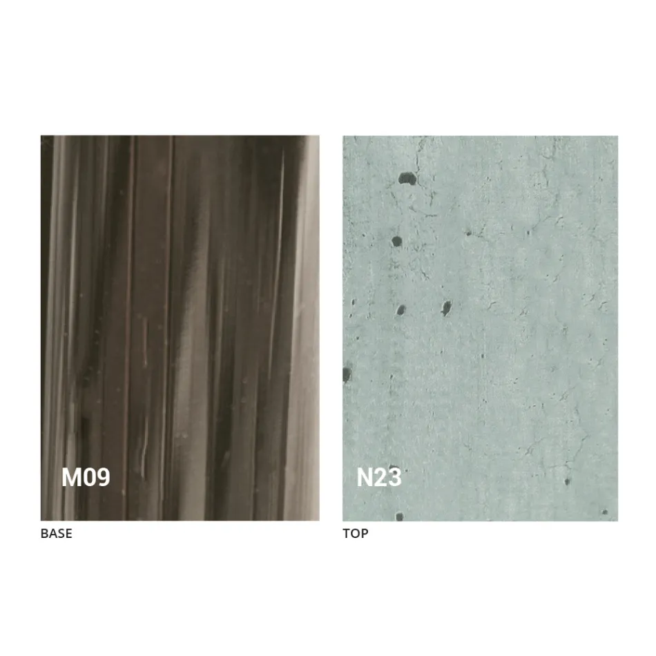 Verwandelnder Couchtisch aus Holz und Schwarzmetall Made in Italy - Niverio Viadurini