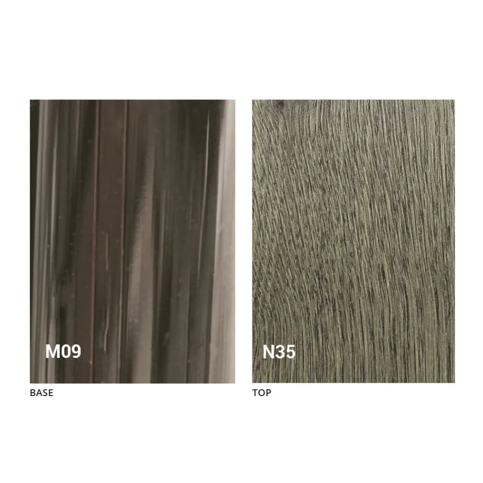 Verwandelnder Couchtisch aus Holz und Schwarzmetall Made in Italy - Niverio Viadurini