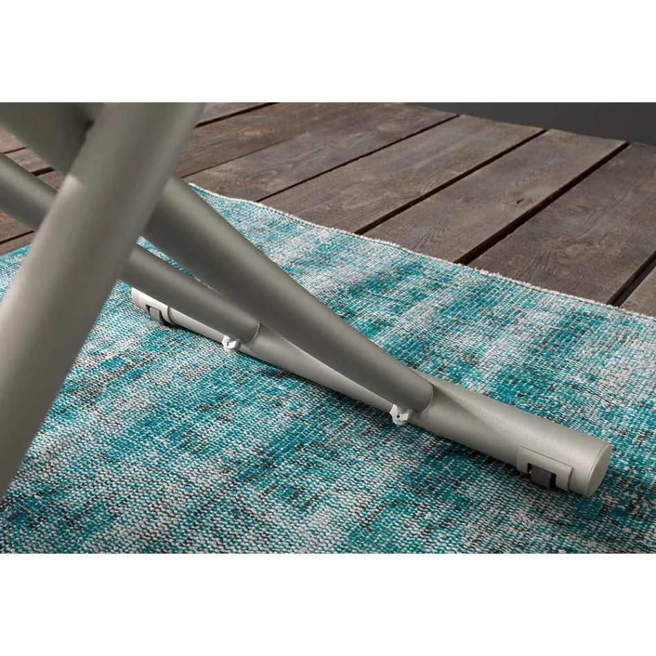 Wandelbarer Couchtisch im Metall- und Keramikdesign Made in Italy - Saturn Viadurini