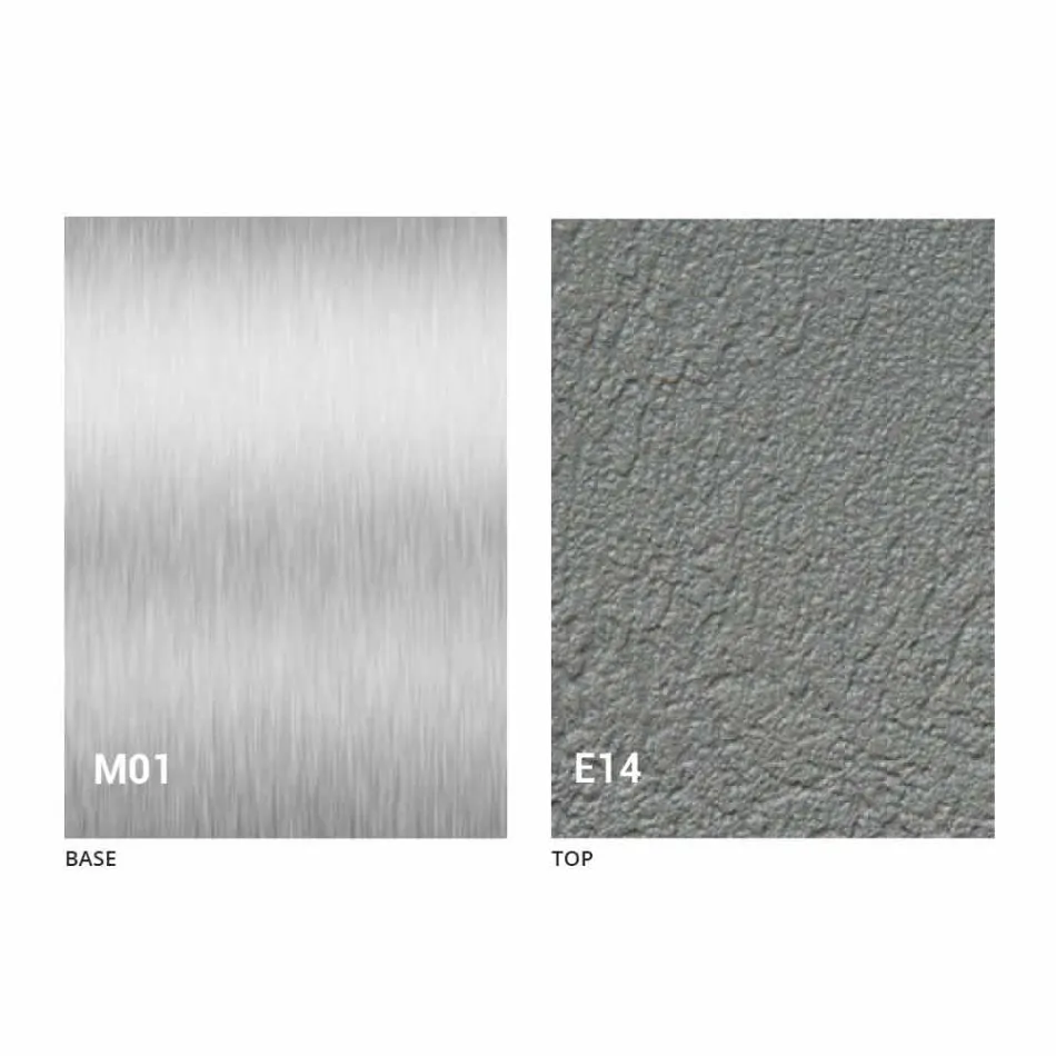 Moderner umwandelbarer Couchtisch mit Mörtel-Effekt-Platte Made in Italy - Salomon Viadurini