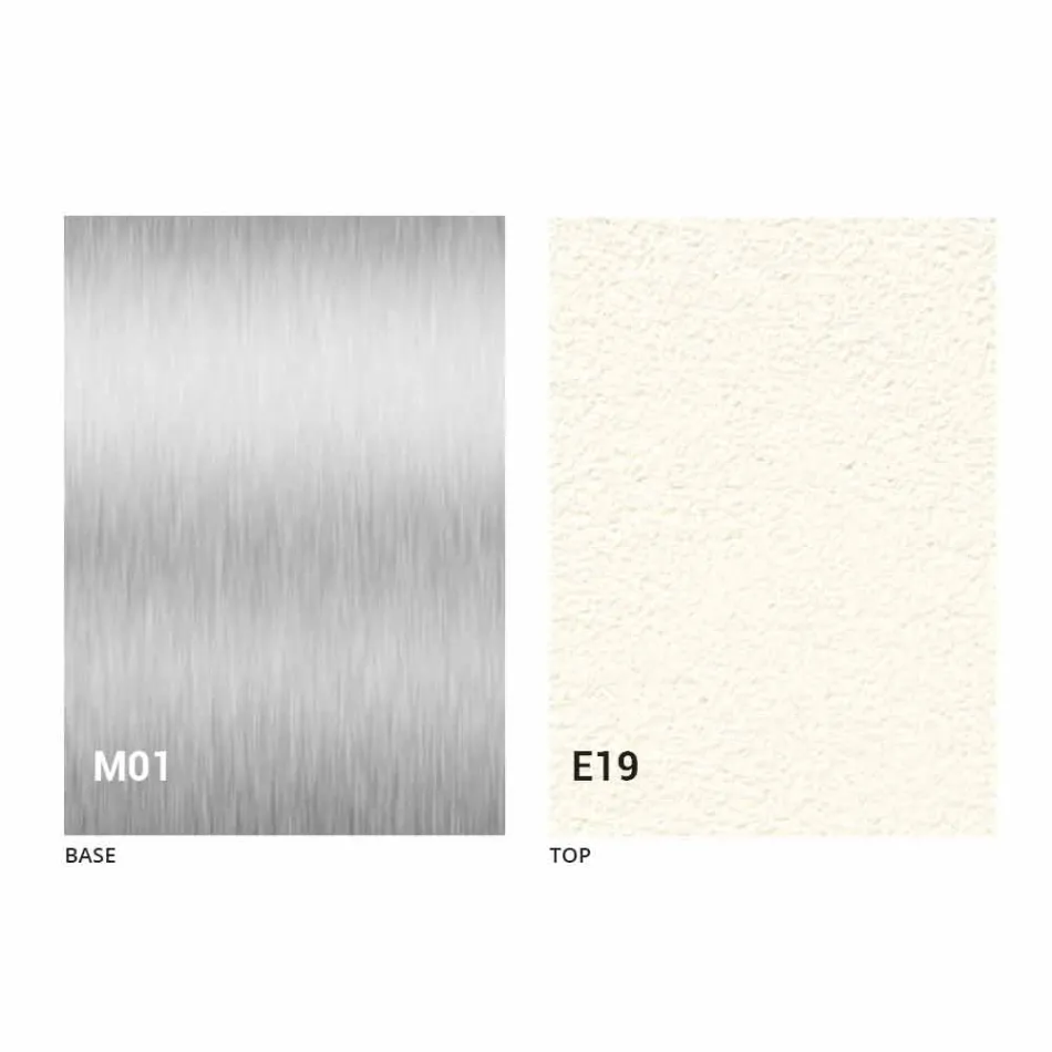 Moderner umwandelbarer Couchtisch mit Mörtel-Effekt-Platte Made in Italy - Salomon Viadurini