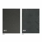 Moderner wandelbarer Couchtisch aus Graphitmetall und Holzplatte - Sistocle Viadurini