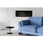 Eero Saarinen Tulip Couchtisch H 39 mit schwarzer Flüssiglaminatplatte, hergestellt in Italien – Scharlachrot Viadurini