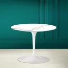 Tulip Couchtisch Eero Saarinen H 41 aus Calacatta Michelangelo Keramik Viadurini