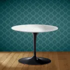 Eero Saarinen Tulip Couchtisch H 41 in Salina Keramik Made in Italy - Scarlet Viadurini