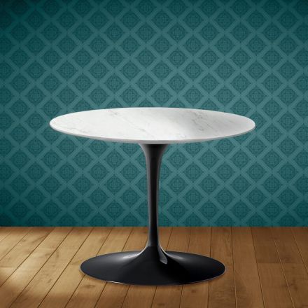 Eero Saarinen Tulip Couchtisch H 41 in Salina Keramik Made in Italy - Scarlet Viadurini