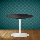 Eero Saarinen Tulip Couchtisch H 41 in Somnia Keramik Made in Italy - Scarlet Viadurini