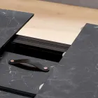 Ausziehbarer Fasstisch bis 170 cm aus geschichtetem HPL - Convivio Viadurini