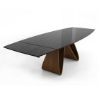 Ausziehbarer Tisch auf 276 cm aus Noir Desir-Keramik, hergestellt in Italien – Äquator Viadurini