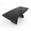 Ausziehbarer Tisch bis 276 cm aus Keramik Noir Desir Made in Italy - Equator