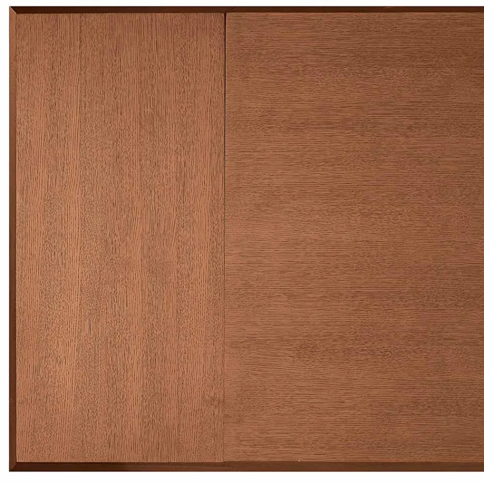 Ausziehtisch 160/240 x 90 cm aus Walnussholz und Eisen - Nodo Viadurini