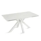 Ausziehtisch 160/240 x 91 cm aus Sinterstein mit Marmoroptik - Palazzo Viadurini