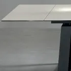 Ausziehbarer Tisch 3 m Glänzende Keramikplatte Metallbeine - Papusca Viadurini