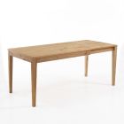 Ausziehbarer Tisch auf 180 cm aus massivem Birkenholz – Thallium Viadurini