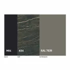 Ausziehbarer Esstisch auf 2,8 m mit Keramik- und Metallbeinen - Paoluccio Viadurini