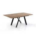 Ausziehbarer Tisch auf 200 cm aus MDF mit Melaminbeschichtung – Lutezio