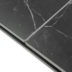 Ausziehbarer Tisch 200 cm aus Metall und synthetischem Stein - Unterwasser Viadurini