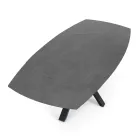 Ausziehbarer Tisch auf 210 cm aus Stahl und Keramik – Bavosa Viadurini