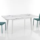 Ausziehbarer Tisch bis 220 cm in Buche und Melamin Made in Italy - Toles Viadurini