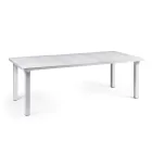 Ausziehbarer Tisch bis 220 cm aus Polypropylen und Aluminium - Kissen Viadurini