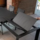 Ausziehbarer Tisch 240 cm aus Aluminium mit verschiedenen Oberflächen - Notebook Viadurini